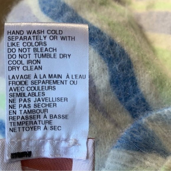 Betta Pastel Zebra Print Mohair Alpaca Blend Sweater - Picture 8 of 8